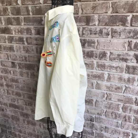 Las Olas Flip Flop Embellished Striped Shirt - Picture 5 of 8